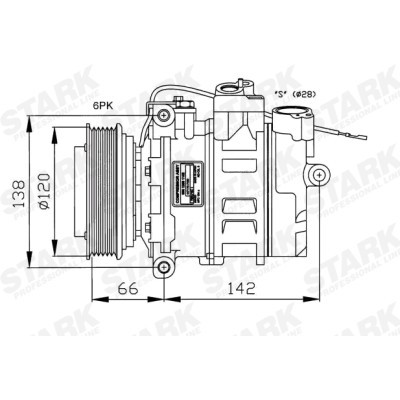Compressor, Air Conditioning SKKM-0340022 - photo 3