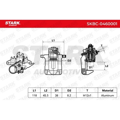 Brake Caliper Stark SKBC-0460001 SKBC-0460001 - photo 7