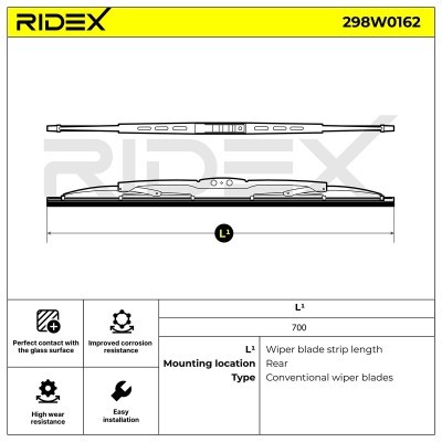 Wiper Blade RIDEX 298W0162 298W0162 - photo 13