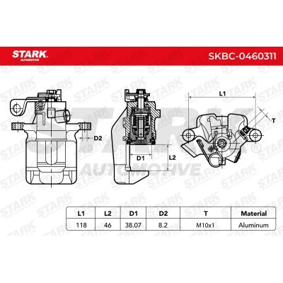 Brake Caliper Stark SKBC-0460311 SKBC-0460311 - photo 6