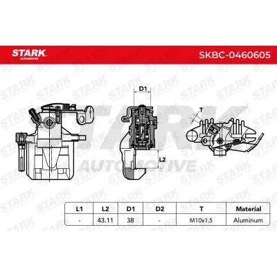 Brake Caliper Stark SKBC-0460605 SKBC-0460605 - photo 6