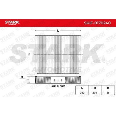 Cabin Air Filter Stark SKIF-0170240 SKIF-0170240 - photo 1
