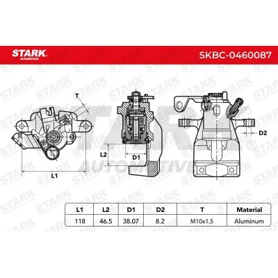 Brake Caliper Stark SKBC-0460087 SKBC-0460087 - photo 4