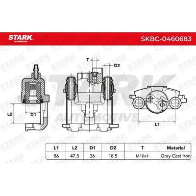 Brake Caliper Stark SKBC-0460683 SKBC-0460683 - photo 5