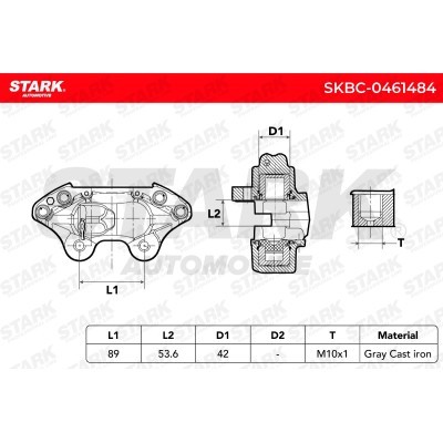 Brake Caliper Stark SKBC-0461484 SKBC-0461484 - photo 3