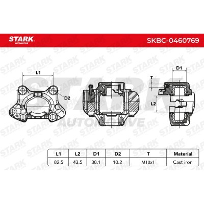 Brake Caliper Stark SKBC-0460769 SKBC-0460769 - photo 6