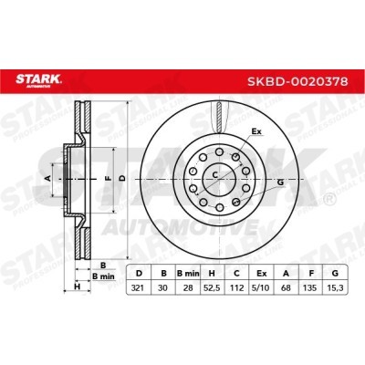Brake Disc Stark SKBD-0020378 SKBD-0020378 - photo 3