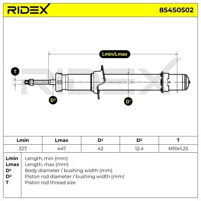Shock Absorber RIDEX 854S0502 854S0502 - photo 7