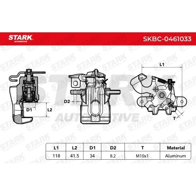 Brake Caliper Stark SKBC-0461033 SKBC-0461033 - photo 5