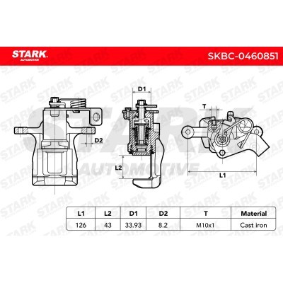 Brake Caliper Stark SKBC-0460851 SKBC-0460851 - photo 6