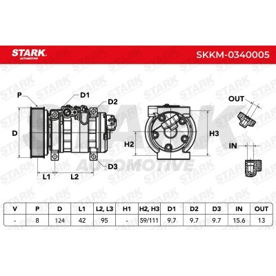 Compressor, Air Conditioning SKKM-0340005 - photo 8