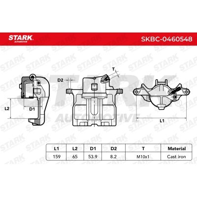 Brake Caliper Stark SKBC-0460548 SKBC-0460548 - photo 7