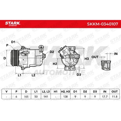 Compressor, Air Conditioning SKKM-0340107 - photo 7
