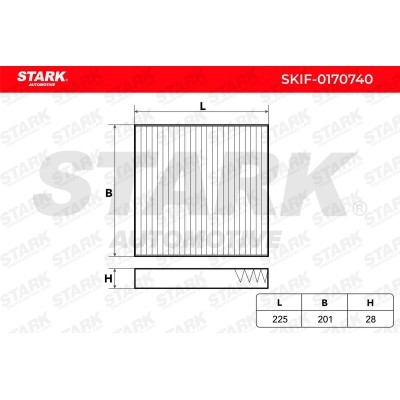 Cabin Air Filter Stark SKIF-0170740 SKIF-0170740 - photo 2