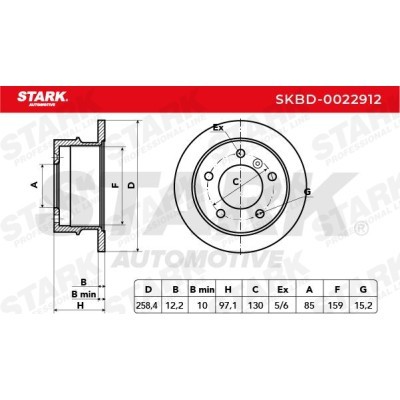 Brake Disc Stark SKBD-0022912 SKBD-0022912 - photo 4