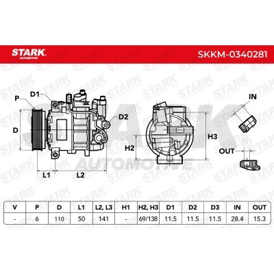Compressor, Air Conditioning SKKM-0340281 - photo 5