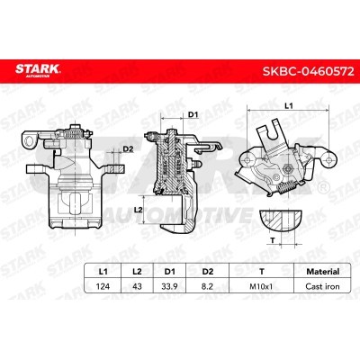 Brake Caliper Stark SKBC-0460572 SKBC-0460572 - photo 5