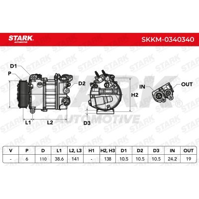 Compressor, Air Conditioning SKKM-0340340 - photo 7