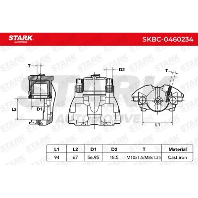 Brake Caliper Stark SKBC-0460234 SKBC-0460234 - photo 4