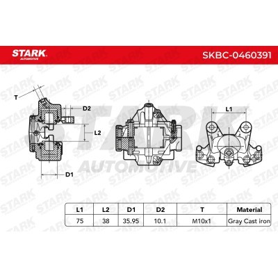 Brake Caliper Stark SKBC-0460391 SKBC-0460391 - photo 4