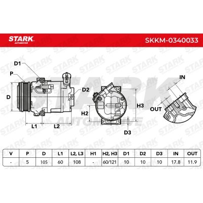 Compressor, Air Conditioning SKKM-0340033 - photo 7