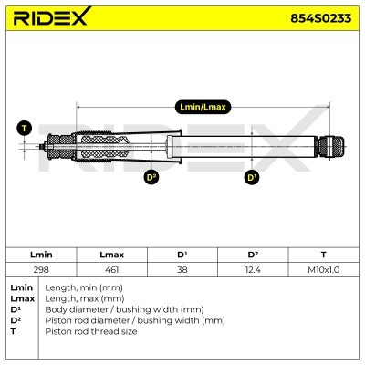 Shock Absorber RIDEX 854S0233 854S0233 - photo 7