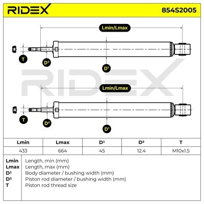 Shock Absorber RIDEX 854S2005 854S2005 - photo 4
