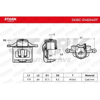 Brake Caliper Stark SKBC-0460407 SKBC-0460407 - photo 4