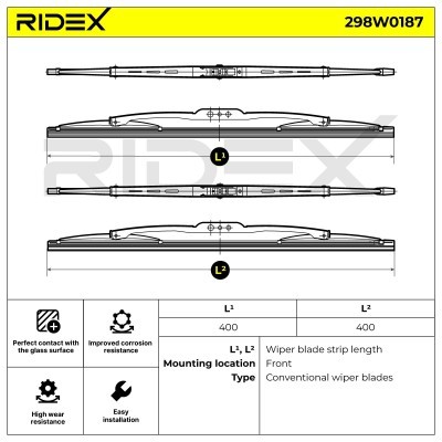 Wiper Blade RIDEX 298W0187 298W0187 - photo 5