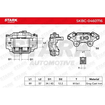 Brake Caliper Stark SKBC-0460716 SKBC-0460716 - photo 6