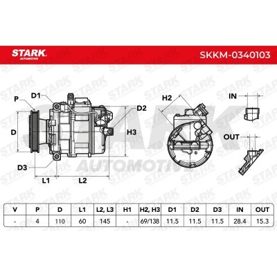 Compressor, Air Conditioning SKKM-0340103 - photo 4