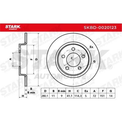 Brake Disc Stark SKBD-0020123 SKBD-0020123 - photo 4
