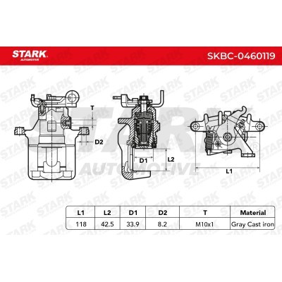 Brake Caliper Stark SKBC-0460119 SKBC-0460119 - photo 3