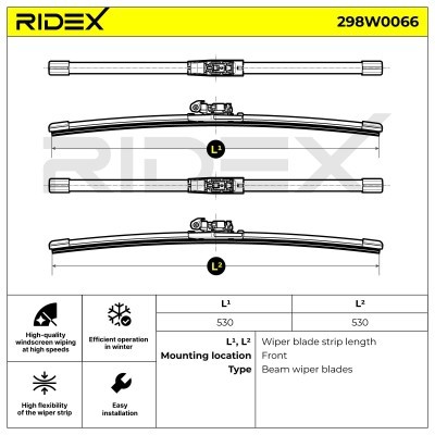 Wiper Blade RIDEX 298W0066 298W0066 - photo 9