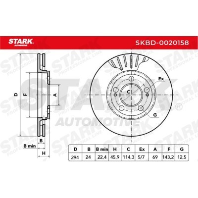 Brake Disc Stark SKBD-0020158 SKBD-0020158 - photo 5