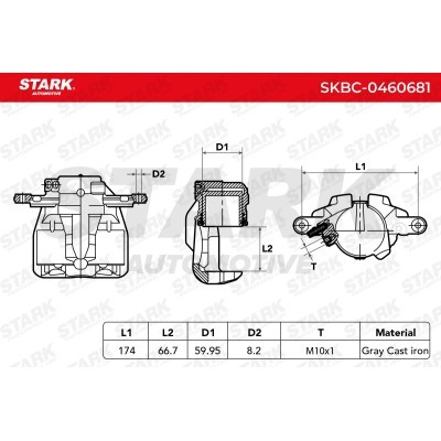 Brake Caliper Stark SKBC-0460681 SKBC-0460681 - photo 6