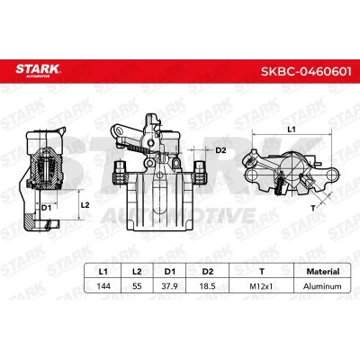 Brake Caliper Stark SKBC-0460601 SKBC-0460601 - photo 4