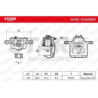 Brake Caliper Stark SKBC-0460602 SKBC-0460602 - photo 3