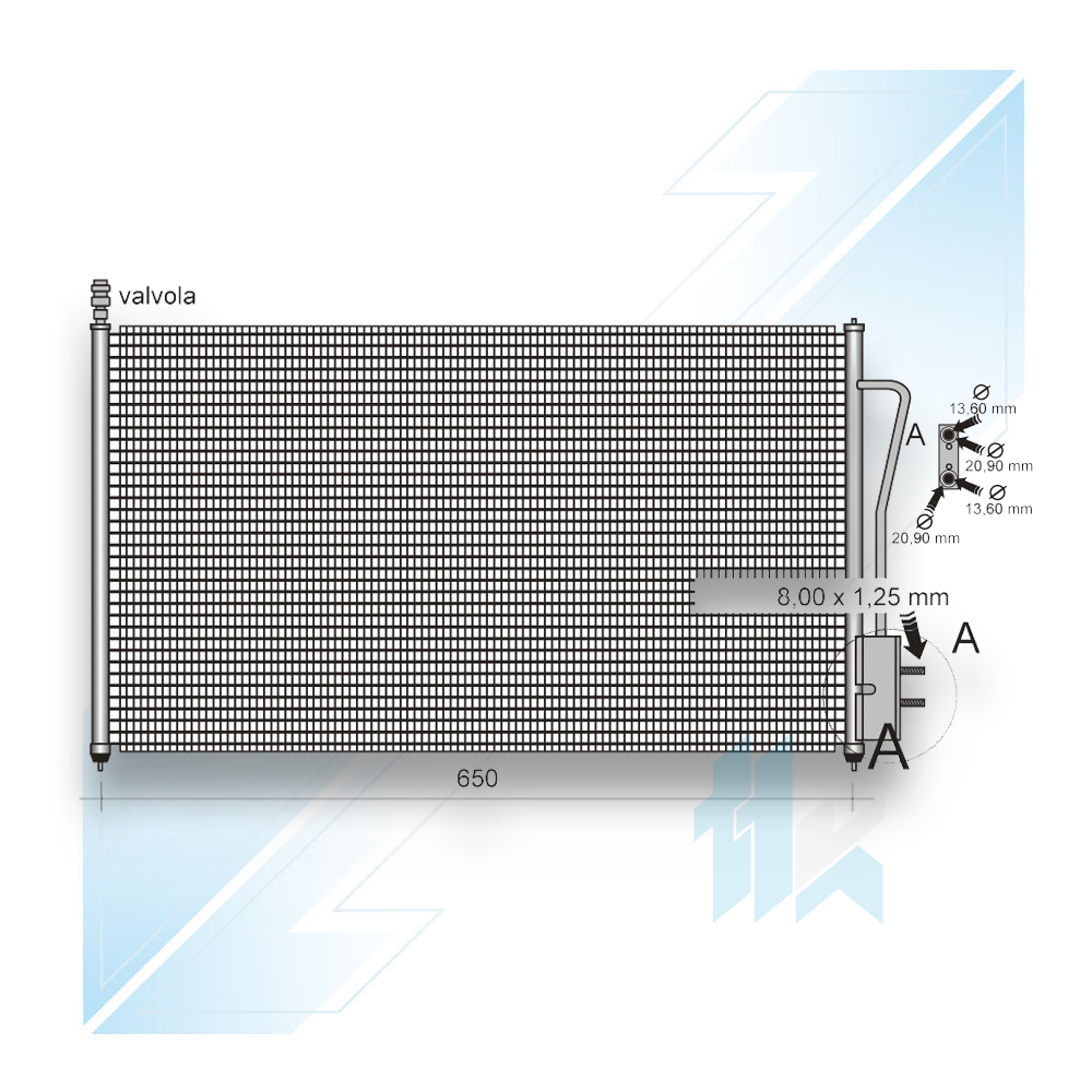 Condenser for Ford Focus I   1998 - 2004 210FRFCS10 - photo 1