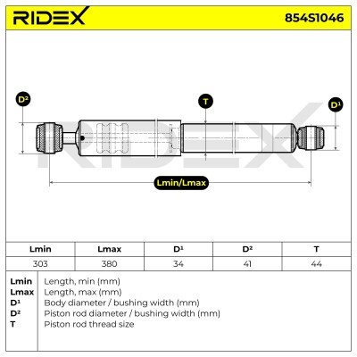 Shock Absorber RIDEX 854S1046 854S1046 - photo 7