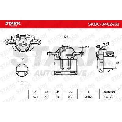Brake Caliper Stark SKBC-0462433 SKBC-0462433 - photo 3