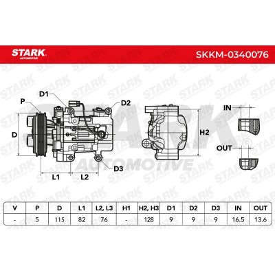 Compressor, Air Conditioning SKKM-0340076 - photo 5