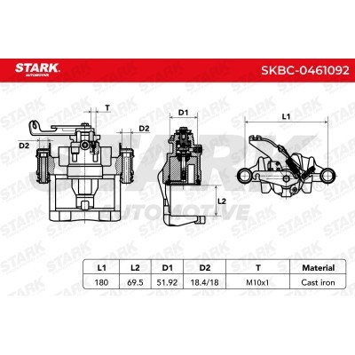 Brake Caliper Stark SKBC-0461092 SKBC-0461092 - photo 6
