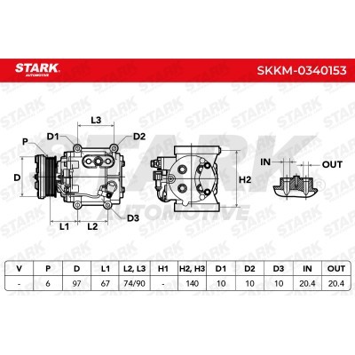 Compressor, Air Conditioning SKKM-0340153 - photo 6
