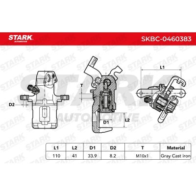 Brake Caliper Stark SKBC-0460383 SKBC-0460383 - photo 7