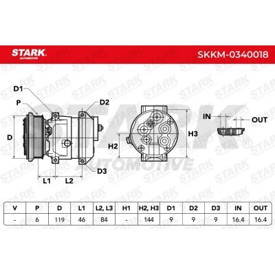 Compressor, Air Conditioning SKKM-0340018 - photo 7