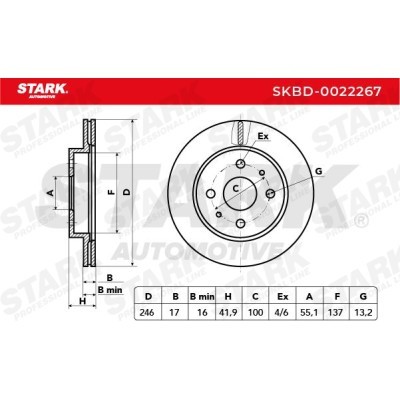 Brake Disc Stark SKBD-0022267 SKBD-0022267 - photo 5