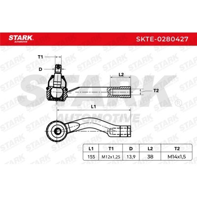 Tie Rod End Stark SKTE-0280427 SKTE-0280427 - photo 6