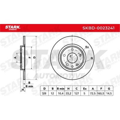 Brake Disc Stark SKBD-0023241 SKBD-0023241 - photo 3