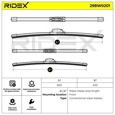 Wiper Blade RIDEX 298W0201 298W0201 - photo 5